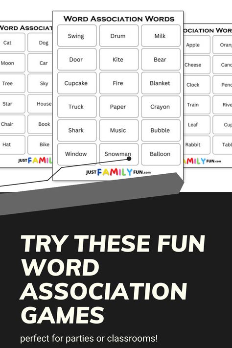 Discover creative word association game ideas and extensive word lists perfect for all ages. Whether you're hosting a party, teaching in a classroom, or just having fun with friends, these games help improve vocabulary and communication skills. Explore our collection along with additional resources for leaf templates, Halloween templates, pumpkin templates, and adult coloring books templates to make learning fun and interactive. Word Association Games, Fun Printables For Kids, Pumpkin Templates, Leaf Templates, Word Association, Improve Vocabulary, Pumpkin Template, Halloween Templates, Games Ideas