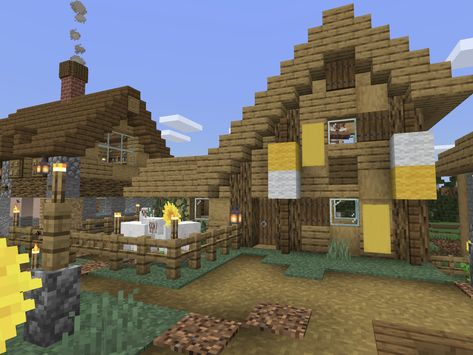 Minecraft Shepherd, Minecraft Shepherd House, House Transformation, Minecraft Village, Minecraft Ideas, Minecraft, Siding, Cabin, House Styles