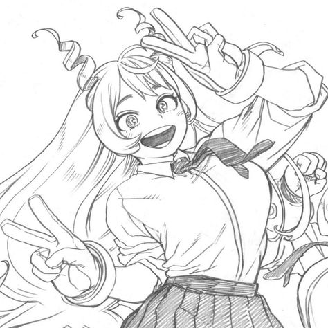 Horikoshi Sketch of Nejire Hado ! Tap to go to OG twitter post Nejire Hado, Mha Stuff, Drawing Tutorial Face, Tutorials Drawing, Oc Base, Ochako Uraraka, Pfp Ideas, Motivational Art, Anime Oc