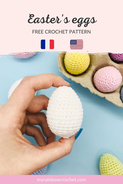 How To Crochet An Egg Shape, Crochet Small Egg Pattern, Crochet Egg Amigurumi, Easter Egg Crochet Patterns Free Easy, Easter Eggs Crochet Patterns Free, Free Egg Crochet Pattern, Crochet Origami Animals Free Pattern, Free Crochet Egg Pattern, Amigurumi Egg Free Pattern