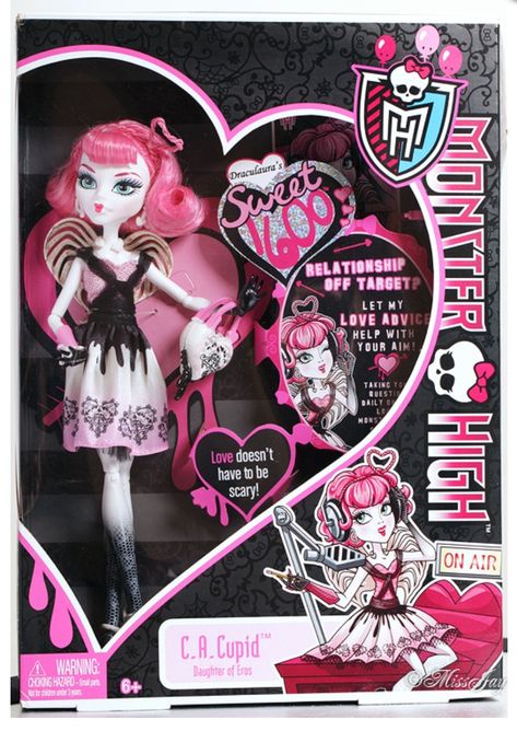 Monster High Sweet 1600, Ca Cupid, Monster List, Disney Descendants 3, Doll Videos, Love Monster, Monster High Art, Trippy Wallpaper, Dream Doll