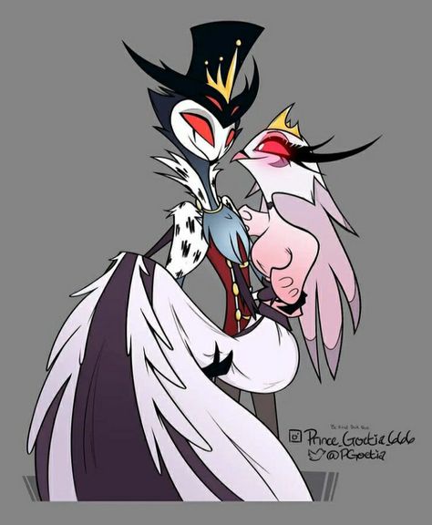 Stella Art, Arte Do Kawaii, Vivziepop Hazbin Hotel, Happy Together, Animated Drawings, Hotel Art, Couple Art, Helluva Boss, Drawing Reference Poses