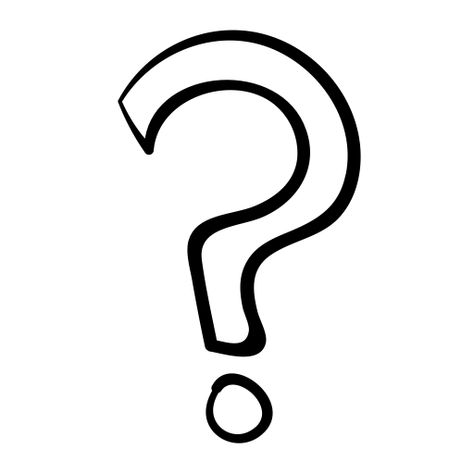 Question Mark Drawing, Question Mark Illustration, Question Mark Png, Cartoon Question Mark, Question Icon, Drawing Transparent, End Of Beginning, Outline Pictures, Question Mark Icon