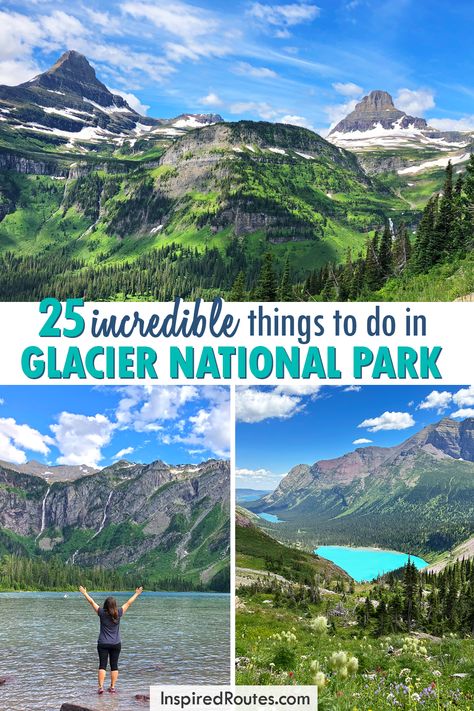 Planning a trip to Glacier National Park? This might just be the most beautiful destination in all of the USA! Glacier National Park's unparalleled scenery is stunning and there's a ton of things to do in the park. This guide covers it all - from hiking to famous landmarks, the most incredible viewpoints and must-try foods. | Things to Do in Glacier National Park | What to Do in Glacier National Park | Montana USA | Best National Park to Visit | Going-to-the-Sun Road Glacier National Park Glacier National Park Vacation, Wyoming Vacation, Waterton Lakes National Park, Montana Vacation, Glacier National Park Montana, Montana Usa, National Park Vacation, National Parks Trip, Us National Parks