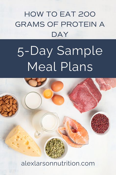 Are you looking to eat 200 grams of protein a day? Not every athlete will have this high protein requirement (200+ grams). But, for those who do, knowing how to reach your target can be challenging. It’s going to take some planning! In this article, we will show 5 sample meal plans that will have at least 200 grams of protein. We also included a day of meat-free eating for any plant-based athletes with high protein needs. Let’s get started! 175 Grams Of Protein, 170 Grams Of Protein A Day Meal Plan, How To Eat 150 Grams Of Protein A Day, Easy High Protein Meal Plan, How To Eat 180 Grams Of Protein A Day, Grams Of Protein Chart Meat, 135g Protein Meal Plan, How To Get 170 Grams Of Protein, 100grams Of Protein