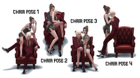 The poses I found — couple pose pack 4 Couples Chair, Sitting Pose Reference, Sims 4 Couple Poses, Sims 4 Cheats, Sims 4 Anime, Chair Pose, Couple Poses Reference, Sims 4 House Design, Sims 4 Gameplay