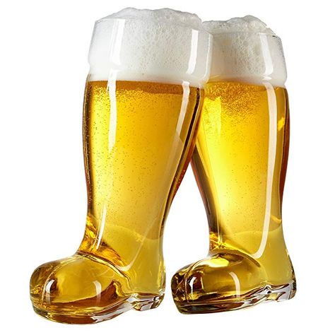 Beer Boot, Different Types Of Beer, Beer Glassware, Unique Glasses, Oktoberfest Beer, Beer Tasting, German Beer, Glasses Drinking, Boot Style