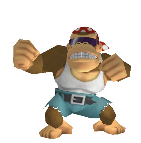 Funky Kong - GIF Video Game Aesthetic Gif, Donkey Kong Pfp, Funky Kong Pfp, Donkey Kong Aesthetic, Wii Icons, Y2k Gifs, Y2k Gif, Mario Gif, Super Mario Donkey Kong