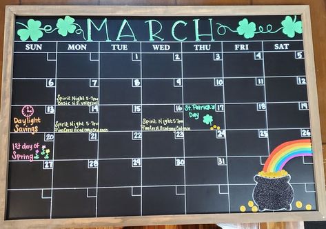 March Dry Erase Calendar Ideas, Monthly White Board Ideas, White Board Monthly Calendar Ideas, March Chalkboard Ideas Calendar, March Whiteboard Calendar Ideas, Monthly Whiteboard Calendar Ideas, May Chalkboard Calendar Ideas, March Whiteboard Ideas, Spring Whiteboard Ideas