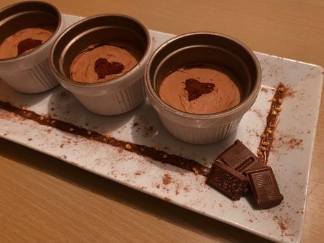 #chocolate #mousse #desserts #food #aesthetic Chocolate Mousse Aesthetic, Mousse Desserts, Chocolate Mousse Desserts, Chocolate Mousse, Strawberry Shortcake, Food Lover, Dream Life, Tableware, Quick Saves