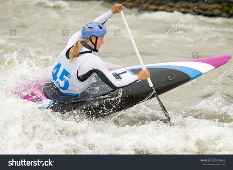 Canoe slalom athlete racing on white water #Ad , #AFFILIATE, #athlete#slalom#Canoe#water Canoe Slalom, Birthday Invitations, Invitation Template, Royalty Free Stock Photos, Stock Photos