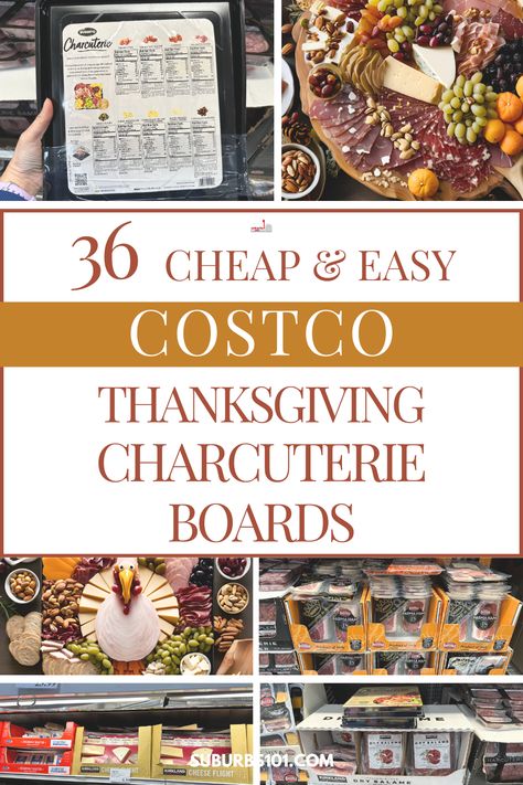 Are you hosting a Thanksgiving party? Charcuterie boards are an easy and visually stunning appetizer that everyone loves. Costco is my go-to for assembling charcuterie boards because its unbeatable prices are perfect for keeping my party budget in place. Here's a list of must-buy Charcuterie board items from Costco to create an impressive Thanksgiving charcuterie board. Create a show-stopping charcuterie board with cheap and easy finds from Costco- from meats, cheese, nuts, olives, dried fruit! Charcuterie For 150 People, Costco Charcuterie Board Shopping List, Charcuterie Board Costco, Charcuterie Board Items List, Costco Charcuterie Board, Costco Appetizers For Party, Costco Charcuterie, Charcuterie Board Items, Costco Party Platters