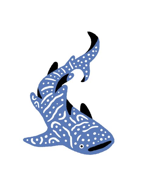 Whale shark illustration Whale Shark Illustration Cute, Whale Design Illustration, Whale Shark Print, Whale Shark Painting Easy, Whale Shark Embroidery, Whale Illustration Cute, Shark Illustration Cute, Simple Animal Illustration, Sticker Tatoos