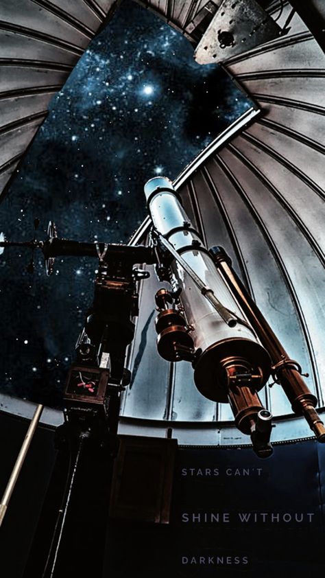 Fantasy Astronomy Aesthetic, Astronomy Tower Aesthetic, Astronomy Instruments, Space Travel Aesthetic, Andrea Aesthetic, Telescope Stargazing, Space Academia, Astronomy Room, Time Travel Aesthetic