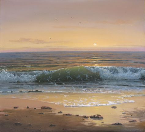 Landscape Photography Horizontal, Photography Horizontal, Aphrodite Painting, Best Landscape Photography, Surf Painting, Seascapes Art, Sunrise Art, Office Hallway, Seascape Photography