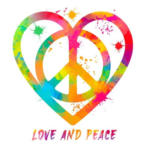 Peace And Love Illustration, Peace And Love Aesthetic, Peace Illustration Art, Love And Peace Art, Peace Graphic Design, Peace Symbol Art, Peace And Love Art, Cool Hippie Art, Peace Sign Drawing