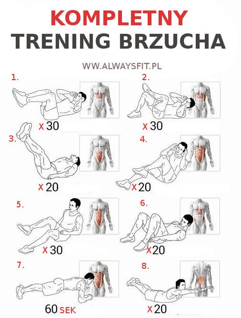 zestaw ćwiczeń jest, chęci są tylko samozaparcia brak Core Workout Plan, Best Workout Plan, Six Pack Abs Workout, Trening Fitness, Outfit Yoga, Abdominal Exercises, Trening Abs, Belly Workout, Fitness Planner