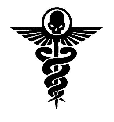 Warhammer 40k Imperial Guard Medic Symbol 3 by Light-Tricks Medic Symbol, Warhammer 40k Imperial Guard, Badass Drawings, 40k Imperial Guard, Cool Symbols, Tshirt Printing Design, Imperial Guard, Wood Carving Designs, Fantasy Theme