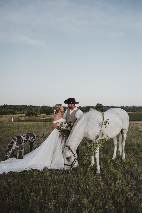 Halo Themed Wedding, Wedding With Animals, Country Wedding Photoshoot, Wedding On The Farm, Mexican Cowboy Wedding, Weddings With Horses, Wedding Ideas Horses, Wedding Ideas With Horses, Western Wedding Picture Ideas