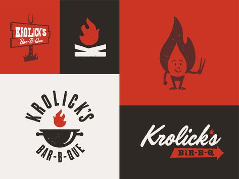 Bbq Restaurant Branding, Bbq Branding Design, Bbq Branding, Bbq Logo, Florist Branding, Branding System, Sushi Logo, Florist Brand, Bbq Brands