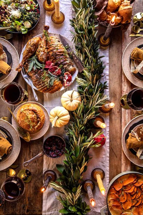 Our 2023 Thanksgiving Menu and Guide | halfbakedharvest.com Thanksgiving Recipes Half Baked Harvest, Half Baked Harvest Green Beans, Half Baked Harvest Brussel Sprouts, Christmas Dinner Inspiration, Half Baked Harvest Thanksgiving, Thanksgiving Cider, Potato And Egg Breakfast, 2023 Thanksgiving, Pumpkin Tablescape