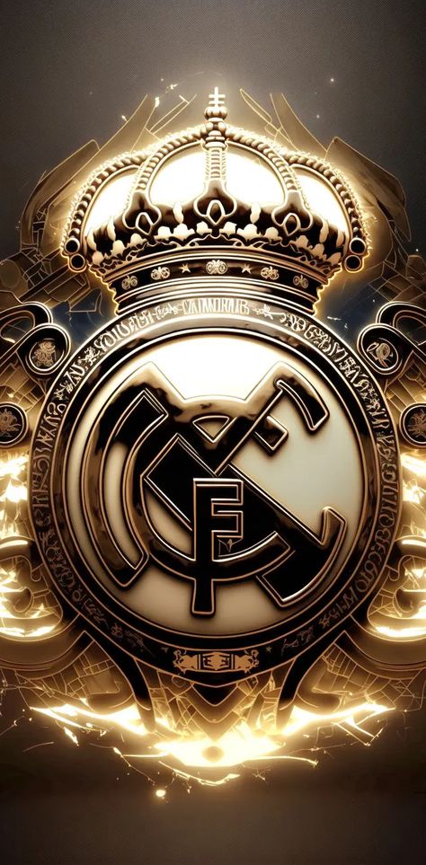 Download Real Madrid Logo.2 wallpaper by Legi0nX on ZEDGE™ now. Browse millions of popular free and premium wallpapers and ringtones on ZEDGE™ and personalize your phone to suit you. Browse now! | f7de Real Madrid Logo Wallpapers, Logo Real Madrid, Real Madrid Logo, Tipografi 3d, Ronaldo Real Madrid, Real Madrid Wallpapers, Galaxies Wallpaper, Iphone Wallpaper Stills, Madrid Wallpaper