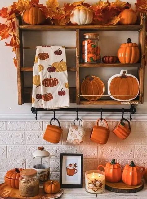 Fall Apartment Decor, Zimmer Diy, Fall Room Decor, نباتات منزلية, Fall Kitchen Decor, Cozy Fall Decor, Fall Decor Inspiration, Fall Thanksgiving Decor, Fall Kitchen