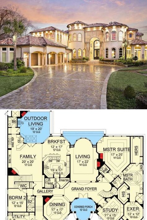 Mediteranian House Plans, Luxury Home Floor Plans 2 Story, Mediterranean Mansion Layout, 5 Bedroom Mediterranean House Plans, Mansion Floor Plan Luxury Houses Modern, Italian Mansion Floor Plan, Bloxburg Italian House Layout, Italian House Floor Plans, Mediterranean Style Mansion