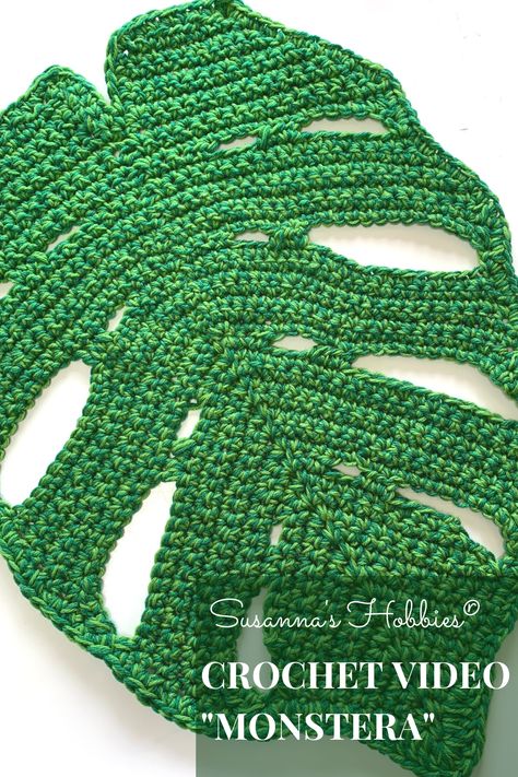 Leaf Blanket Crochet, Crochet Monstera Leaf Free Pattern, Easy Crochet Free Patterns, Monstera Crochet, Monstera Rug, Tropical Crochet, Crochet Monstera, Granny Square Tote Bag, Granny Square Tote