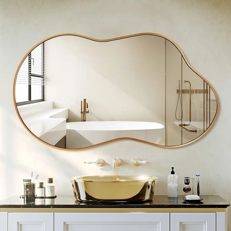 Frame bathroom mirror