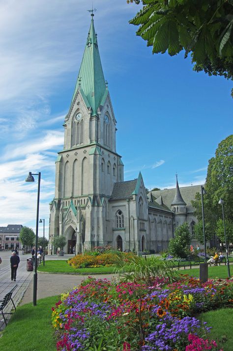 Kristiansand Cathedral, Norway Norway Asthetic, Norway Aesthetic Oslo, Kristiansand Norway, Stryn Norway, Stavanger Norway Photography, Norway Language, Nidaros Cathedral Norway, Norway Viking, Visit Denmark