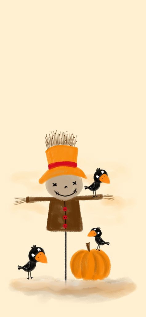 I had so much fun creating this cute digital artwork of a scarecrow with a pumpkin! This illustration would make a perfect wallpaper for your iPhone this Halloween season. Don’t forget to like and share if you enjoyed it! 🎃👻 Halloween Pumpkin Illustration, Scarecrow Artwork, Scarecrow Illustration, Halloween Wallpaper Aesthetic, Pumpkin Wallpaper, Pumpkin Illustration, Kid Projects, Iphone Backgrounds, Like And Share