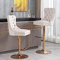 Velvet Barstools, Brown Bar Stools, Home Pub, Bar Stools With Backs, Stools With Backs, Modern Bar Stools, Counter Bar Stools, Kitchen Bar Stools, Swivel Bar Stools