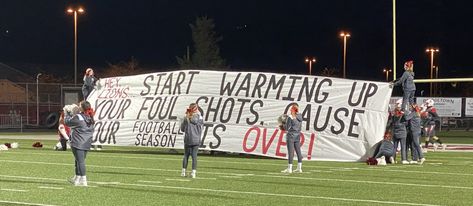 Playoff Run Through Signs, Cheer Run Through Signs Football, Run Through Signs Football, Football Spirit Signs, Run Through Signs, Football Run, Cheer Signs, Football Spirit, Spirit Signs