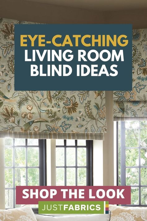 Blinds for windows are a wonderful way to add pops of textile pattern in your living room. Whether you opt for floral fabric, damask or geometric designs, every living room decor can be lifted into a cosy home with gorgeous, eye-catching window blinds. Blinds For Lounge Windows, Fabric Blinds For Windows Living Rooms, Modern Roller Blinds Living Rooms, Victorian Boho Decor, Room Trends 2023, Blinds With Curtains, Pattern Curtains Living Room, Roman Blinds Living Room, Blinds Living Room