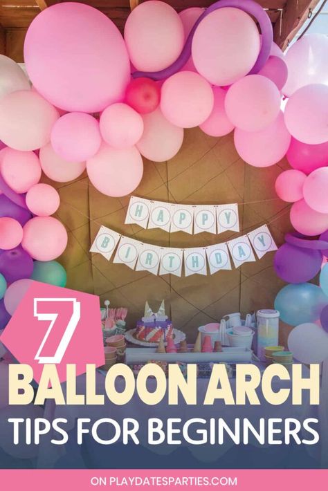 How To Make Your Own Balloon Arch, Balloon Arch Tape Diy, Ballon Arch Tips, Making A Balloon Arch Diy, How To Make A Balloon Arch Step By Step, How To Do A Balloon Arch Easy, Balloon Arch Hacks, Balloon Arch Diy How To Make A, How To Build A Balloon Arch