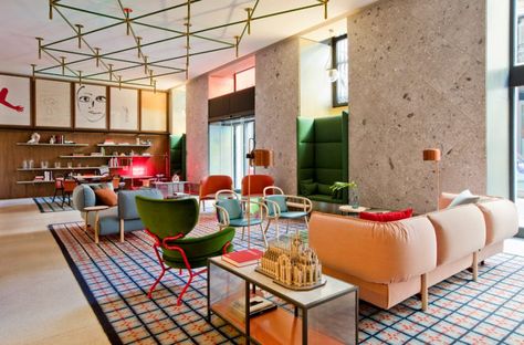 Room Mate Hotel, Executive Lounge, Room Mate, Milan Hotel, Lobby Lounge, Luxury Furniture Design, Hotel Interior Design, Patricia Urquiola, Hotel Interiors