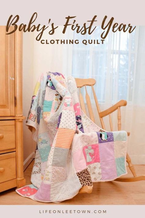 Baby Memory Quilt, Old Baby Clothes, Clothing Keepsake, Baby Clothes Quilt, Dining Room Floor, Memory Blanket, Baby Keepsakes, Be My Last, Sewing Baby Clothes