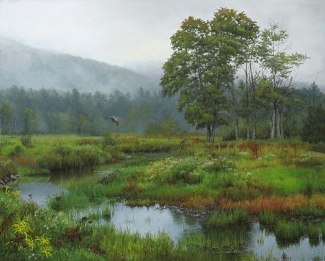 Wetland Diorama, Wetland Painting, Pastel Oil Painting, Zhoushan, Photoshop Rendering, Environment Painting, Native American Quotes, Classic Art Prints, Pastel Landscape