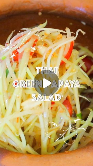 CiCi Li on Instagram: "Thai Green Papaya Salad  #thaifood #greenpapayasalad #papaya #salad #refreshing   Written Recipe: https://cicili.tv/thai-green-papaya-salad-recipe/" Thai Green Papaya Salad Recipe, Papaya Salad Recipe, Thai Salad Recipes, Papaya Recipes, Pear Salad Recipes, Green Papaya Salad, Salad Diet, Thai Salads, Green Papaya