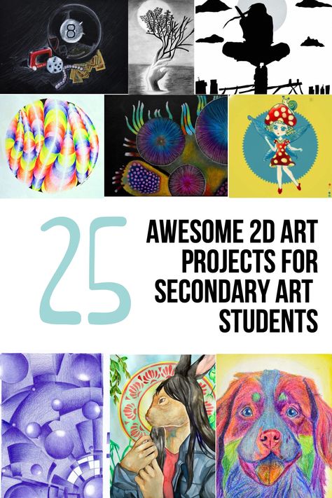 art projects Best Art Projects For Middle School, Middle School Art Projects Painting, Art School Lessons, 2-d Art Projects, Art Lesson Elementary School, Emphasis Art Lesson Middle School, Ap Art Projects Ideas, Middle School Art Teacher Lesson Plans, Art Projects For Junior High