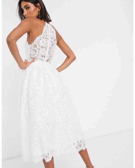 ASOS Valerie Lace Halter Neck Midi Wedding Dress Wedding Dresses Courthouse, Asos Bridal, Jumpsuits Wedding, High Street Wedding Dresses, Asos Wedding Dress, Sayulita Wedding, Wedding Jumpsuits, Wedding Separates, Street Wedding