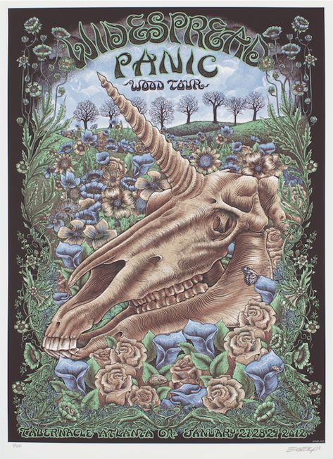 Widespread Panic Rock Poster Art, Widespread Panic, Atlanta Artist, Music Festival Poster, Festival Poster, Concert Poster, Music Posters, Rock Concert, Rock Posters