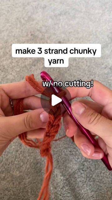 Crochet on Instagram: "do not remember where i learned this but it’s literally the coolest crochet technique ever. i use an 8mm hook! 

🎞: TT @ jadecordialll

#CrochetPattern #CrochetDesigns #CrochetProjects #CrochetCrafts #CrochetLifeStyle #CrochetPatternDesign #CrochetInspo #CrochetLoveOfInstagram #CrochetCreation #CrochetStyle #CrochetStitch #CrochetForLife #CrochetMagic #CrochetMaster #CrochetMania #CrochetTime #CrochetArtists #CrochetInspirations #CrochetCommunity #CrochetPatterns #Crochet #Crochets" June 21, Chunky Yarn, Crochet Basics, How To Crochet, Crochet Techniques, Crochet Fashion, Crochet Crafts, Crochet Designs, Crochet Stitches