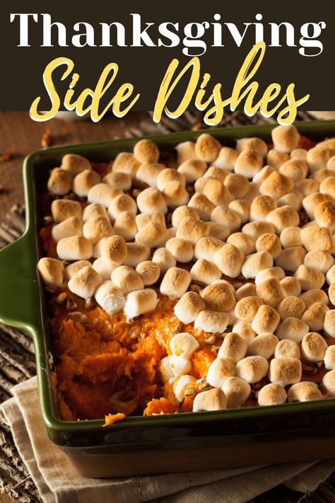 Looking for the best Thanksgiving side dishes? From sweet potato casserole to corn pudding, these 15 sides will make even more grateful for your feast. #thanksgivingrecipes #thanksgiving #sidedishes Canned Sweet Potato Recipes, Canned Yams, Glazed Sweet Potatoes, Canning Sweet Potatoes, Sweet Potato Souffle, Easy Candy Recipes, Sweet Potato Muffins, Sweet Potato Soup, Sweet Potato Pie