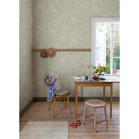 Lark Manor Alshawn Botanical Wallpaper | Wayfair Woodland Village, Village Wallpaper, Checker Wallpaper, Woodland Wallpaper, Product Knowledge, Inspired Wallpaper, A Street Prints, Iconic Wallpaper, Green Backdrops