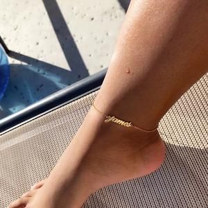 ac796a52db3f16bbdb6557d3d89d1c5adesc36276046ri Name Anklet, Gold Anklet, Silver Anklets, Foot Jewelry, Name Bracelet, Anklet Bracelet, Chain Anklet, Anklet Jewelry, Ankle Bracelets