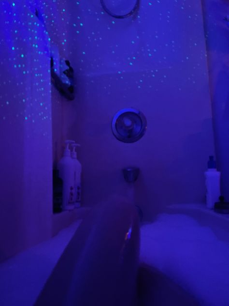 aesthetic bath Bathroom Projector, Skyrise Apartment, Bath Vibes, Building Apartment, Being Social, It Aesthetic, Galaxy Projector, Light Projector, Bedroom Stuff