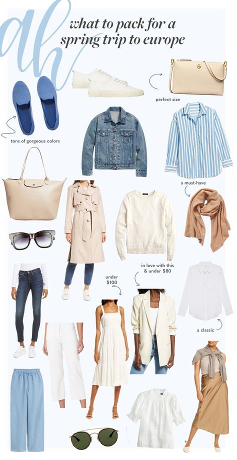 What To Pack For A Spring Trip To Europe | Alyson Haley Spring Travel Outfits 2023, What To Wear In Spring 2023, Spring Outfits For Europe Trip, Clothes For Europe Trip Spring, Capsule Wardrobe Rome Spring, Outfit Ideas For Europe In Spring, Travel Capsule Wardrobe Spring Europe 2023, Capsule Wardrobe 2023 Spring Europe, Outfit For Italy Spring