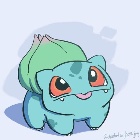 Pokemon Bulbasaur Tattoo, Cute Bulbasaur Drawing, Pokemon Bulbasaur Art, How To Draw Bulbasaur, Bulbasaur Doodle, Art Cute Kawaii Anime, Kawaii Bulbasaur, Bulbasaur Drawing, Bulbasaur Cute